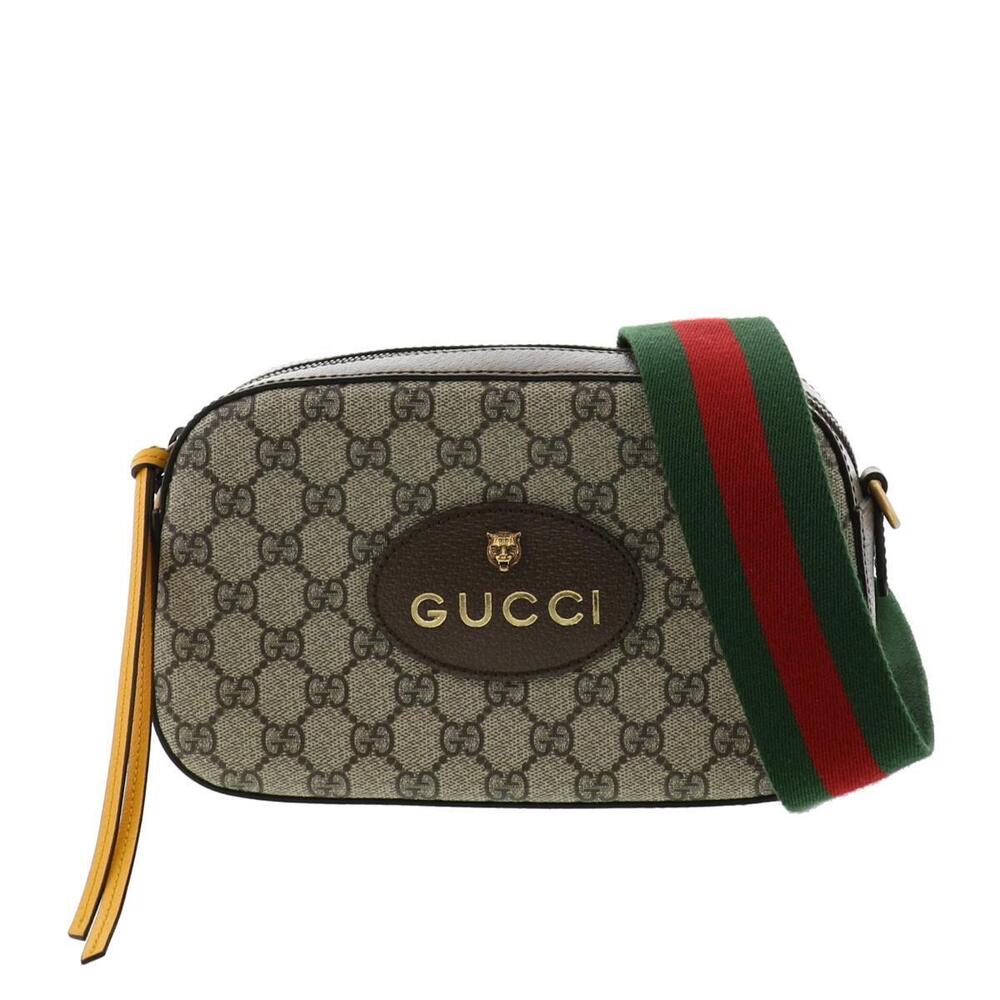 GUCCI GG Supreme Messenger Bag Shoulder Brown - Picture 1 of 6